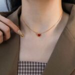 Red Carnelian Heart Necklace - Image 4