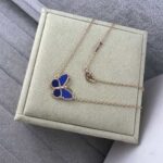Double Butterfly Lapis Necklace - Image 5