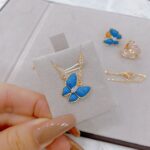 Turquoise Double Butterfly Necklace - Image 5