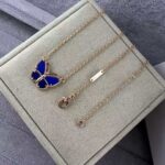 Double Butterfly Lapis Necklace - Image 6