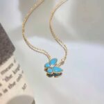 Turquoise Double Butterfly Necklace - Image 6