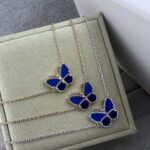 Double Butterfly Lapis Necklace - Image 8