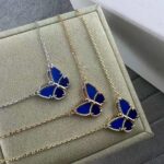 Double Butterfly Lapis Necklace - Image 9